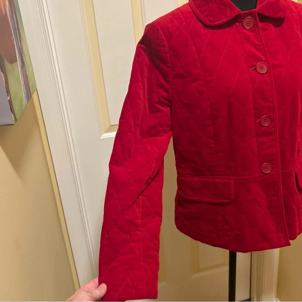 Talbots Red Teddy Jacket - Picture 4 of 8